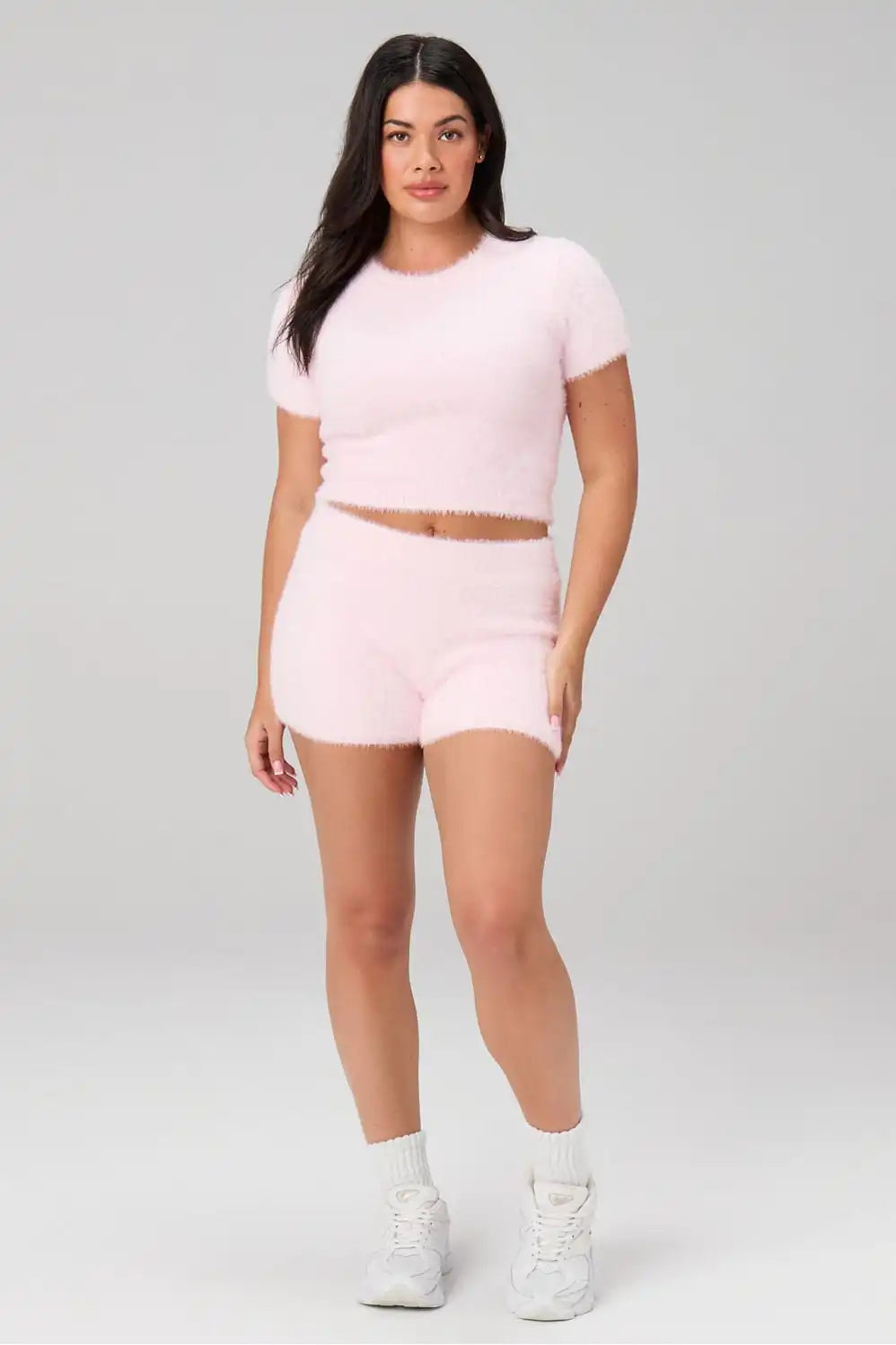 Flutter Knit Cropped Baby Tee