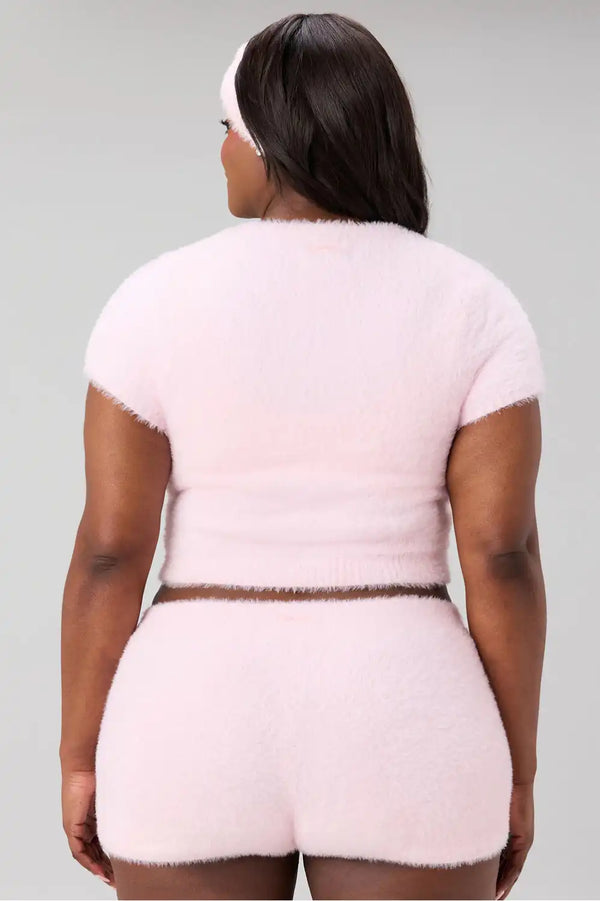 Flutter Knit Cropped Baby Tee