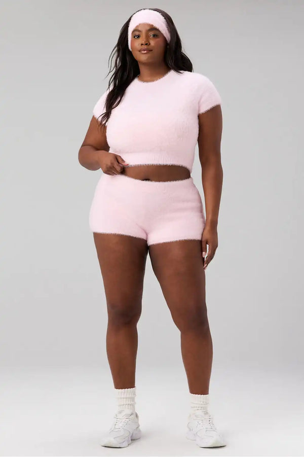 Flutter Knit Cropped Baby Tee