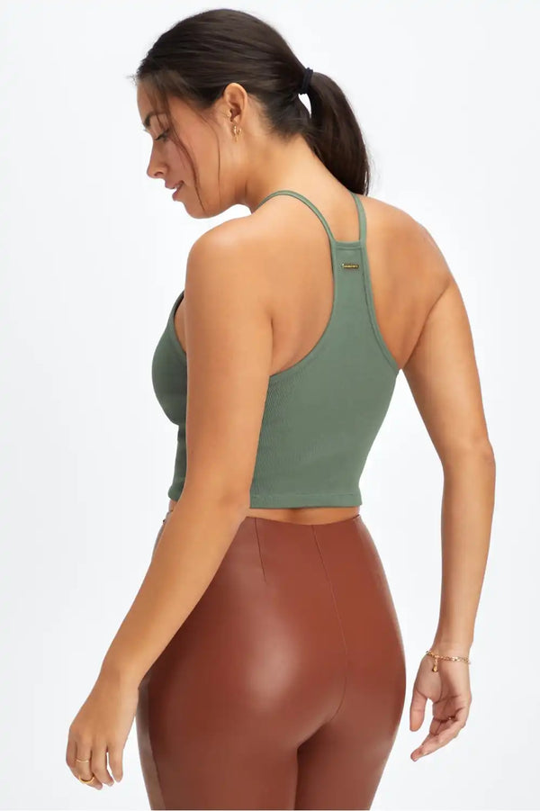 Ribbed Seamless Braided Tank