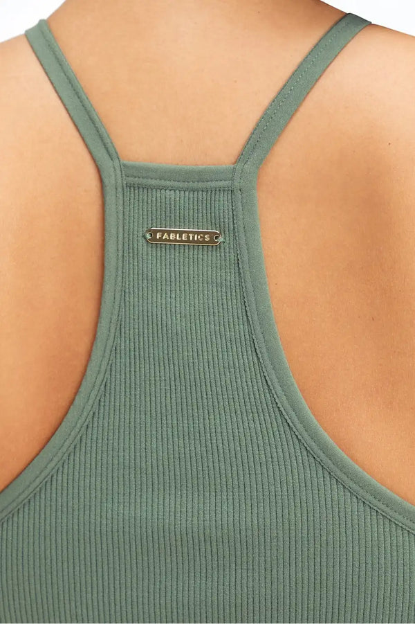 Ribbed Seamless Braided Tank