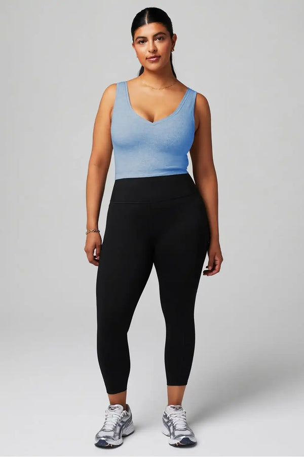 Cloud Seamless V-Neck Crop Tank