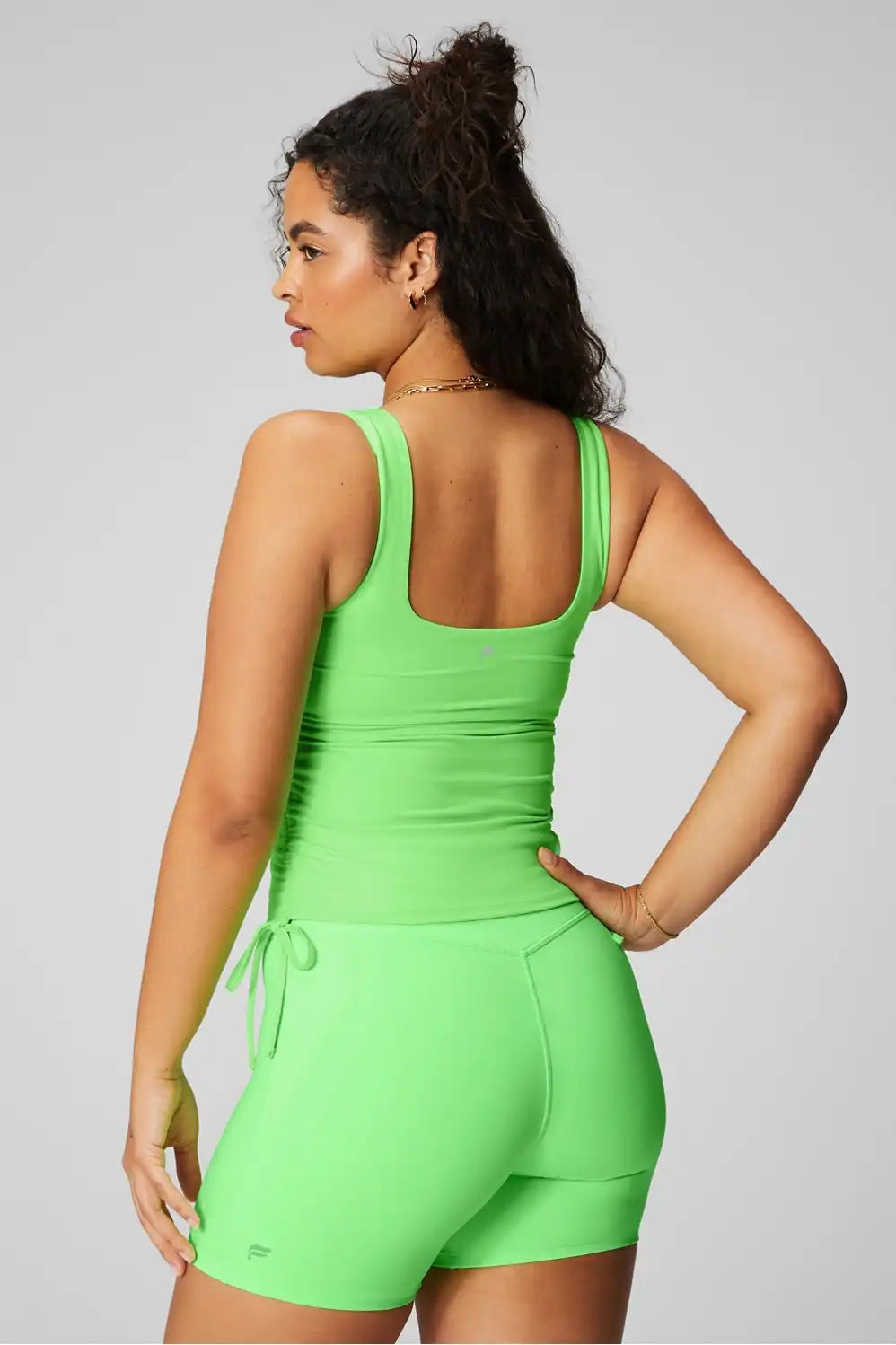 Ruched Built-In Bra Tank Secondary image