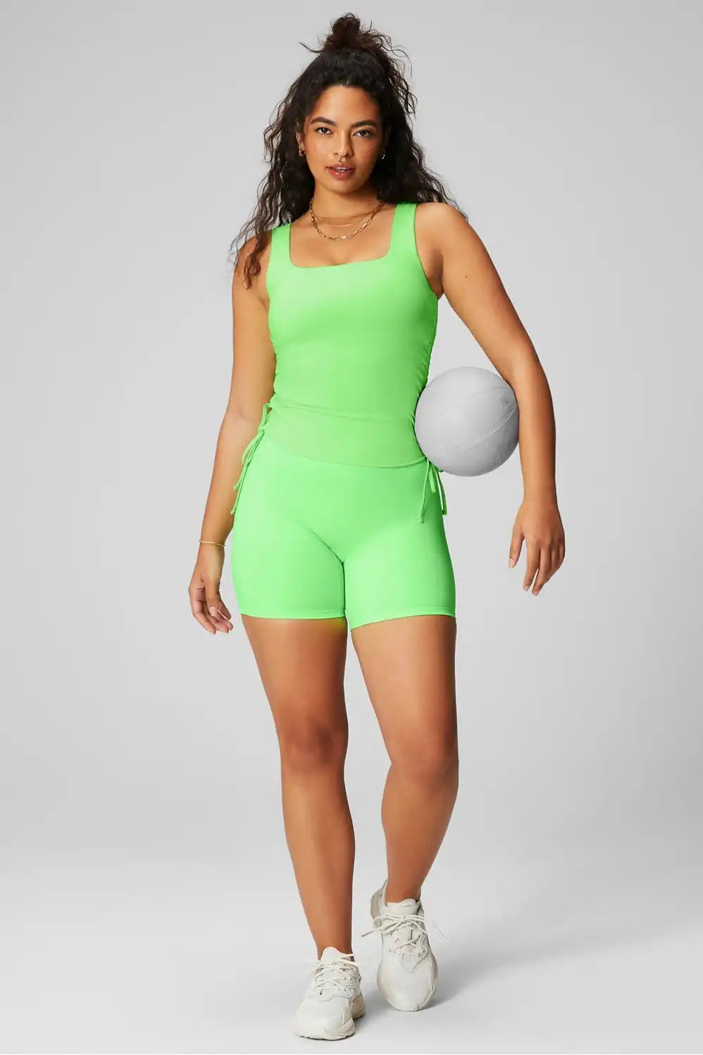 Ruched Built-In Bra Tank