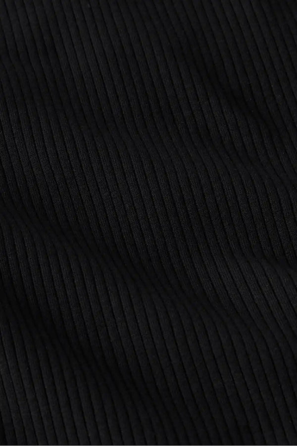High Neck Rib Built-In Bra Tank