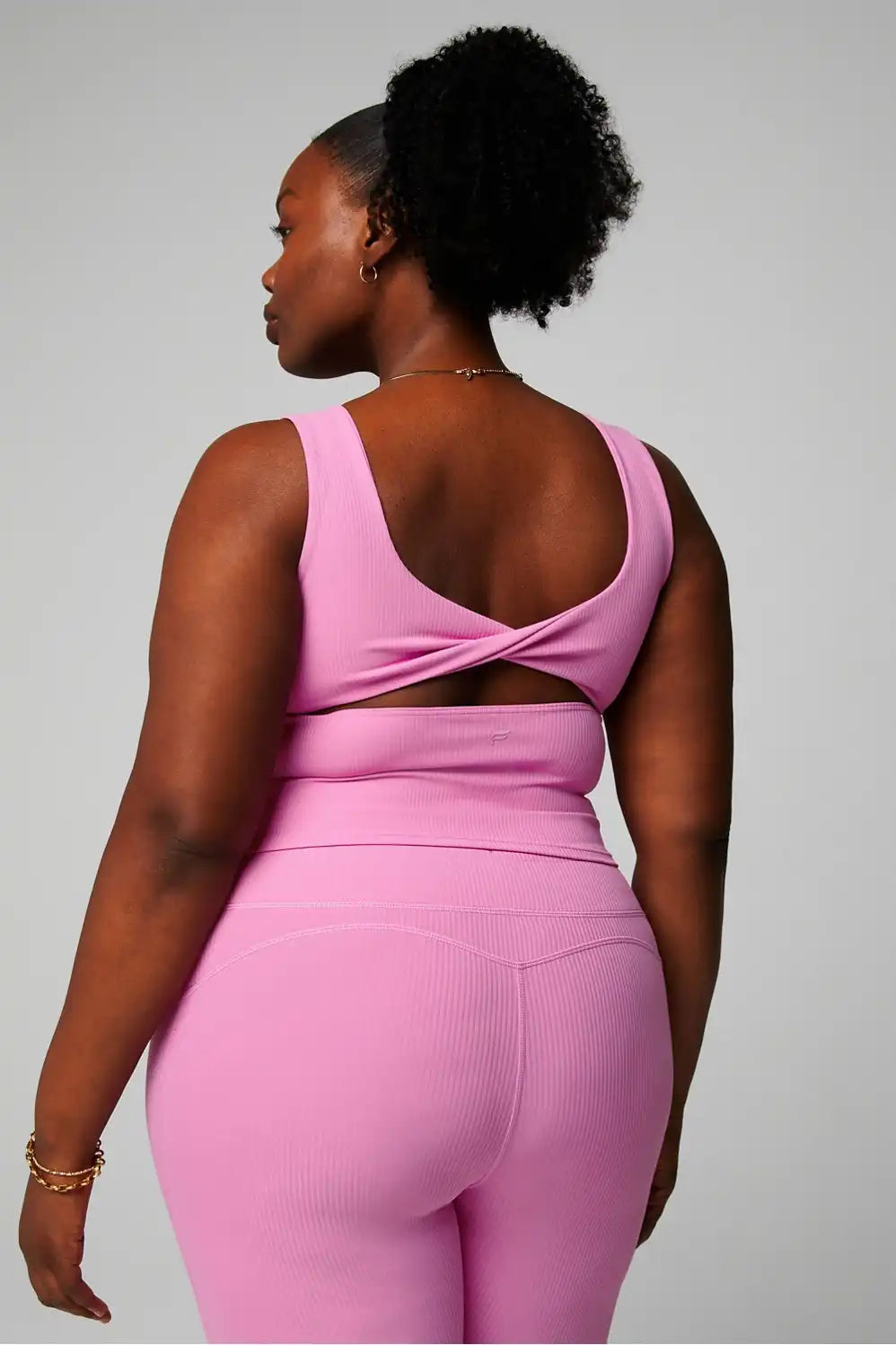 Oasis Rib Twist Built-In Bra Tank