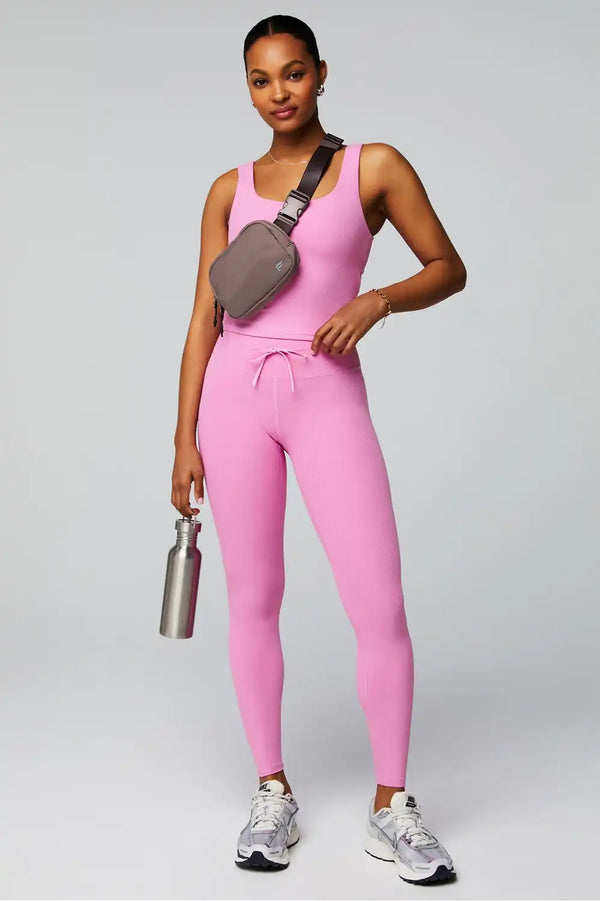 Oasis Rib Twist Built-In Bra Tank