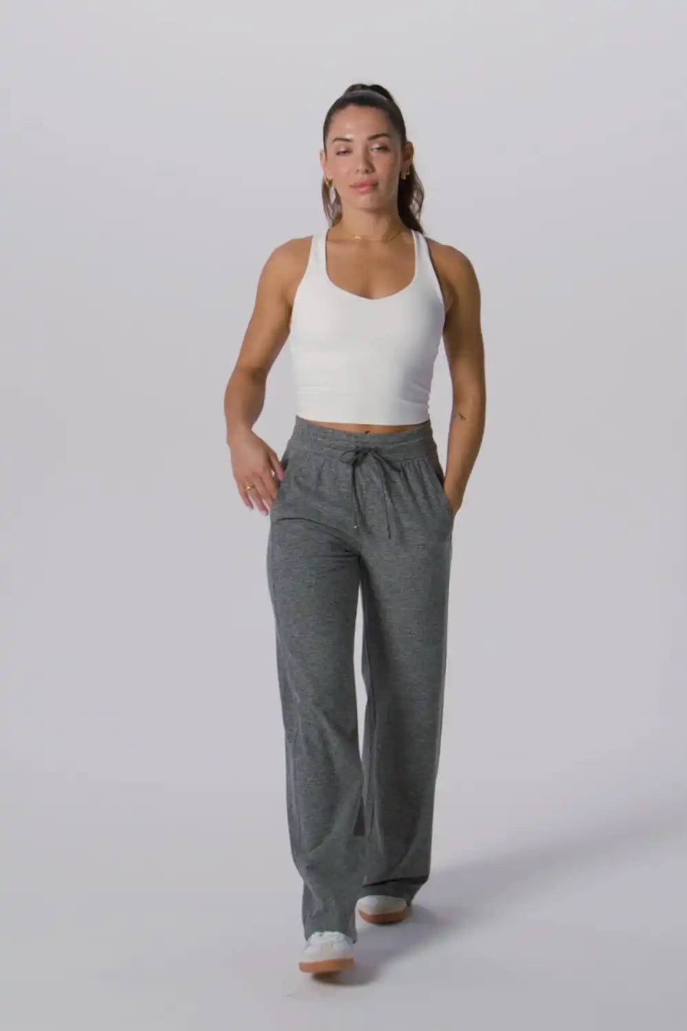 Anywhere Cropped Built-In Bra Tank