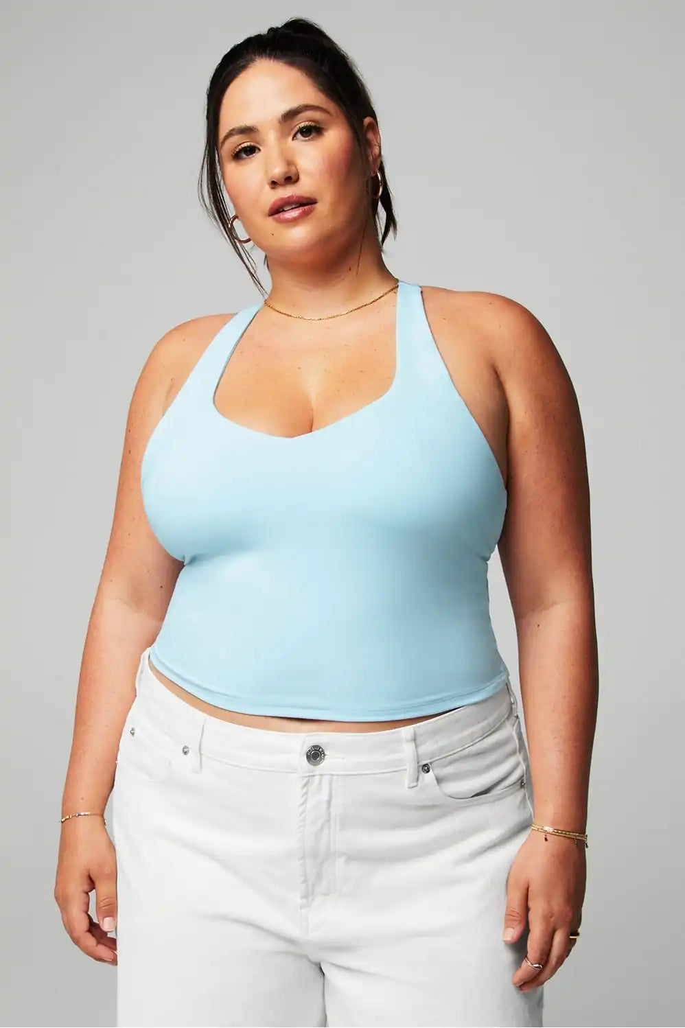 Anywhere Cropped Built-In Bra Tank