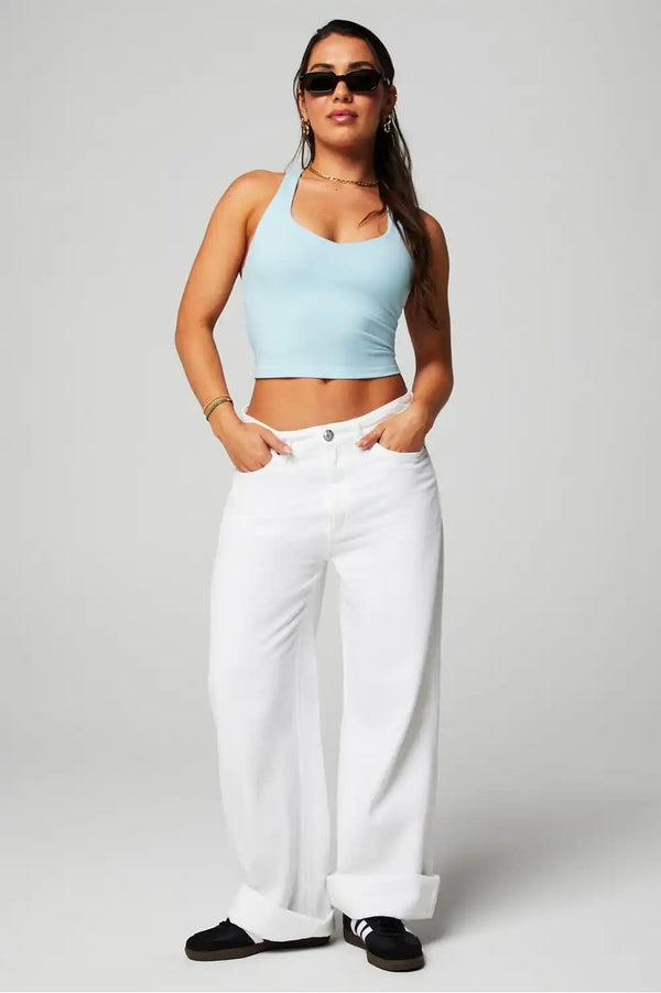 Anywhere Cropped Built-In Bra Tank