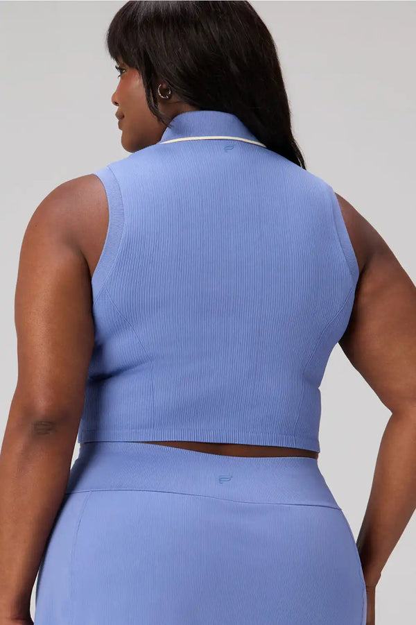 Seamless Polo Cropped Tank
