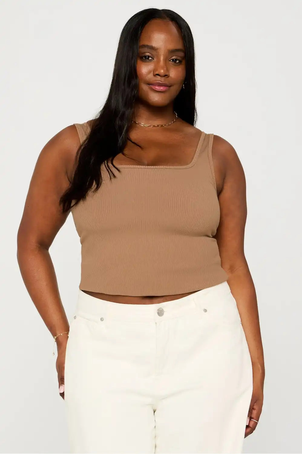 Daily Rib Square Neck Tank