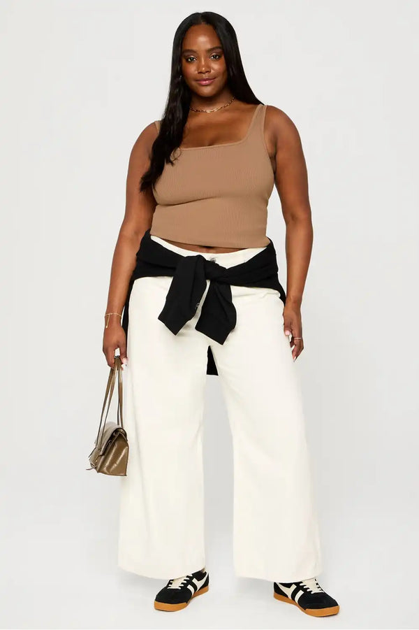 Daily Rib Square Neck Tank