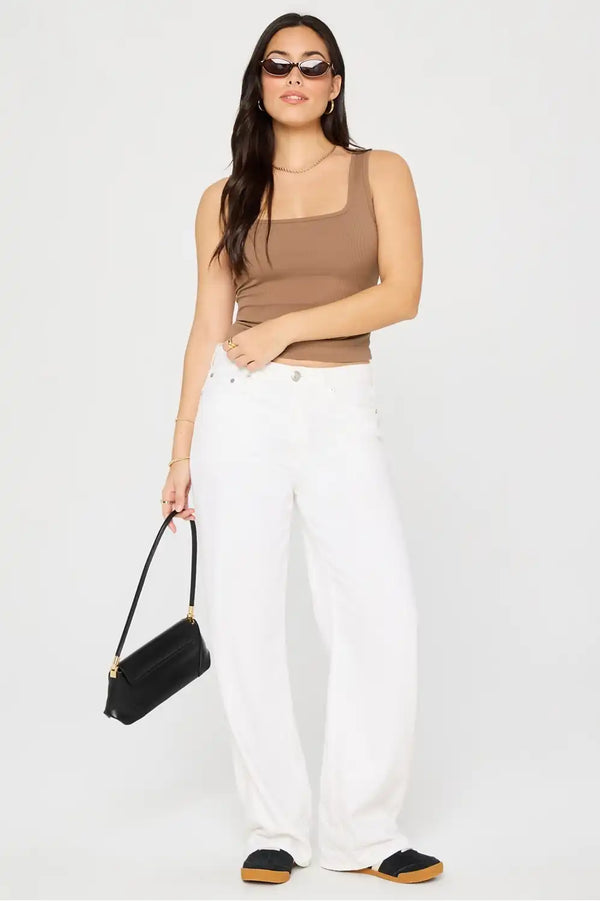 Daily Rib Square Neck Tank