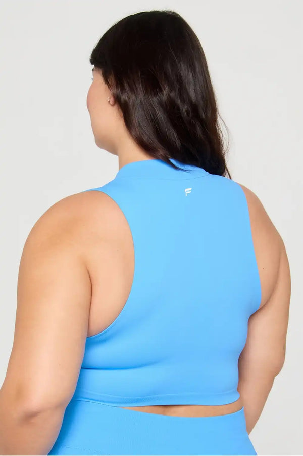 Sleek Seamless Zip Crop Top