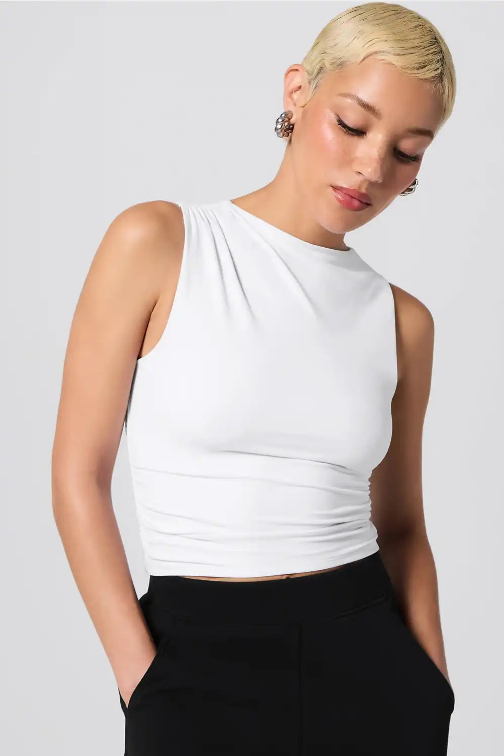 Sleek High Neck Top