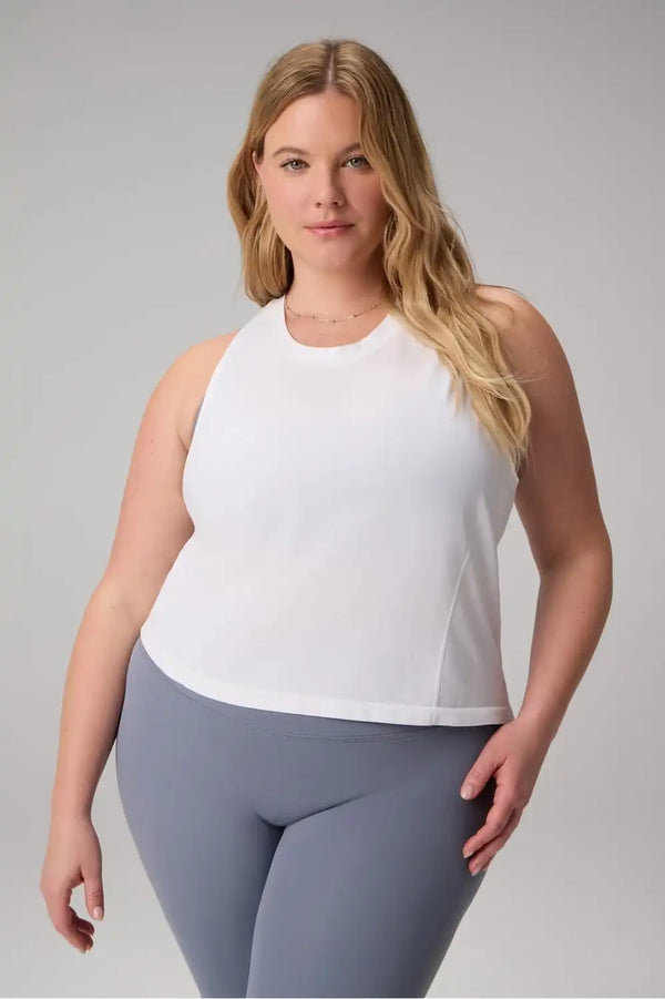 Feather Tech+ Racerback Cropped Tank
