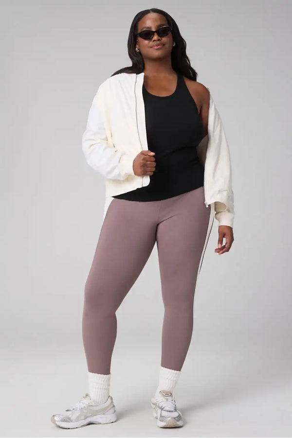 Modal Rib High Neck Built-In Bra Tank