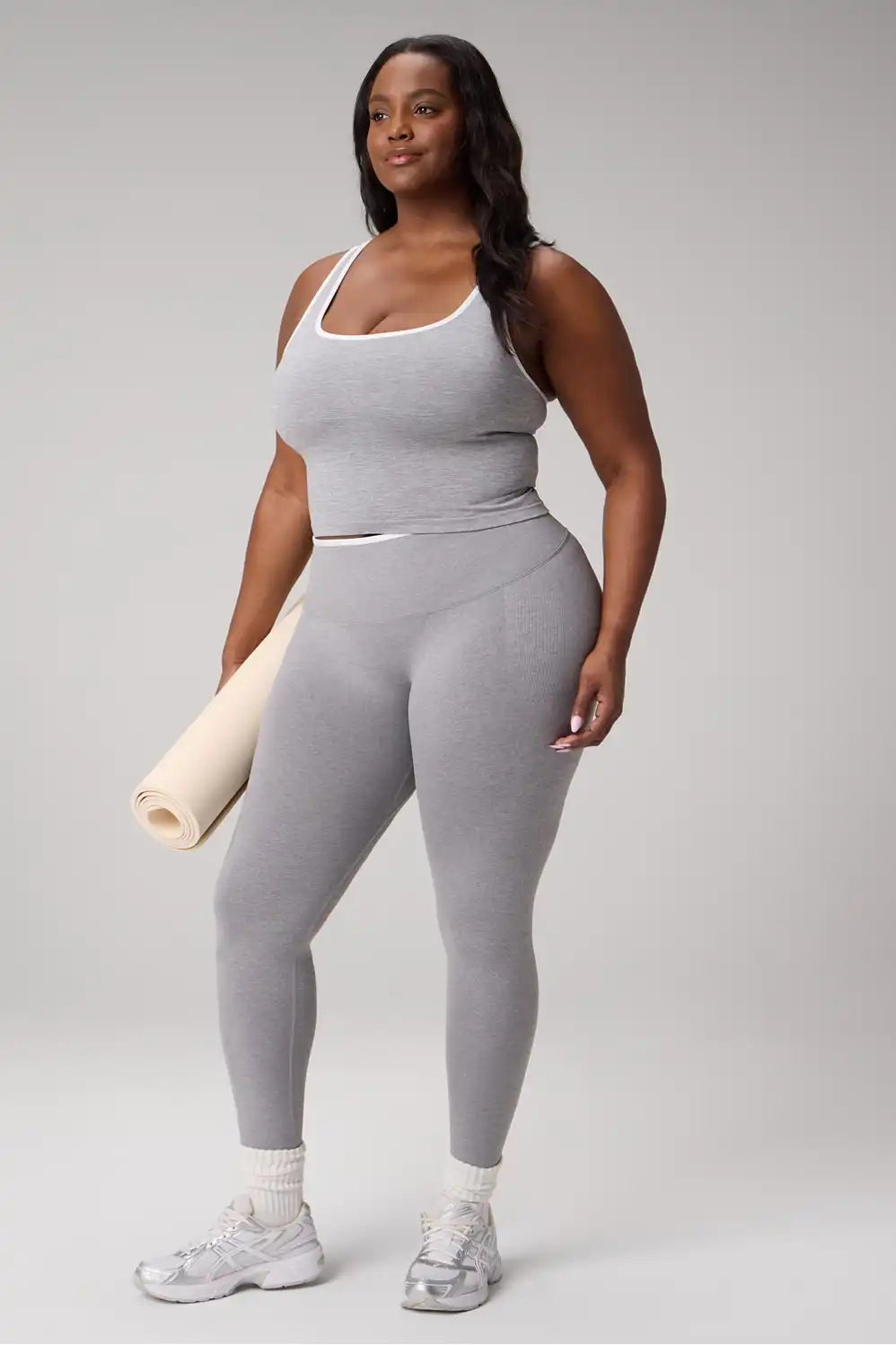 Seamless Cropped Built-In Bra Tank