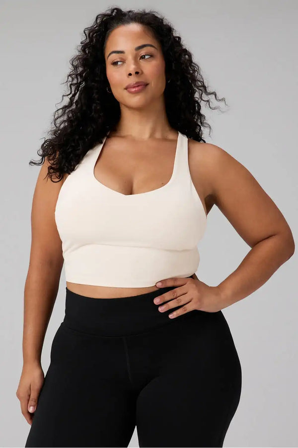 Anywhere Cropped Built-In Bra Tank