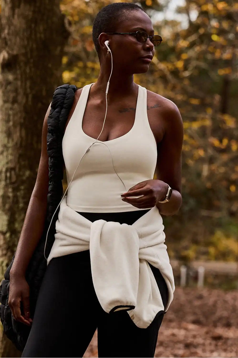 Anywhere Cropped Built-In Bra Tank