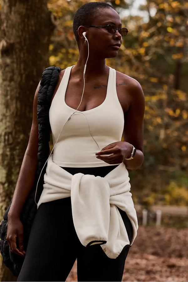 Anywhere Cropped Built-In Bra Tank