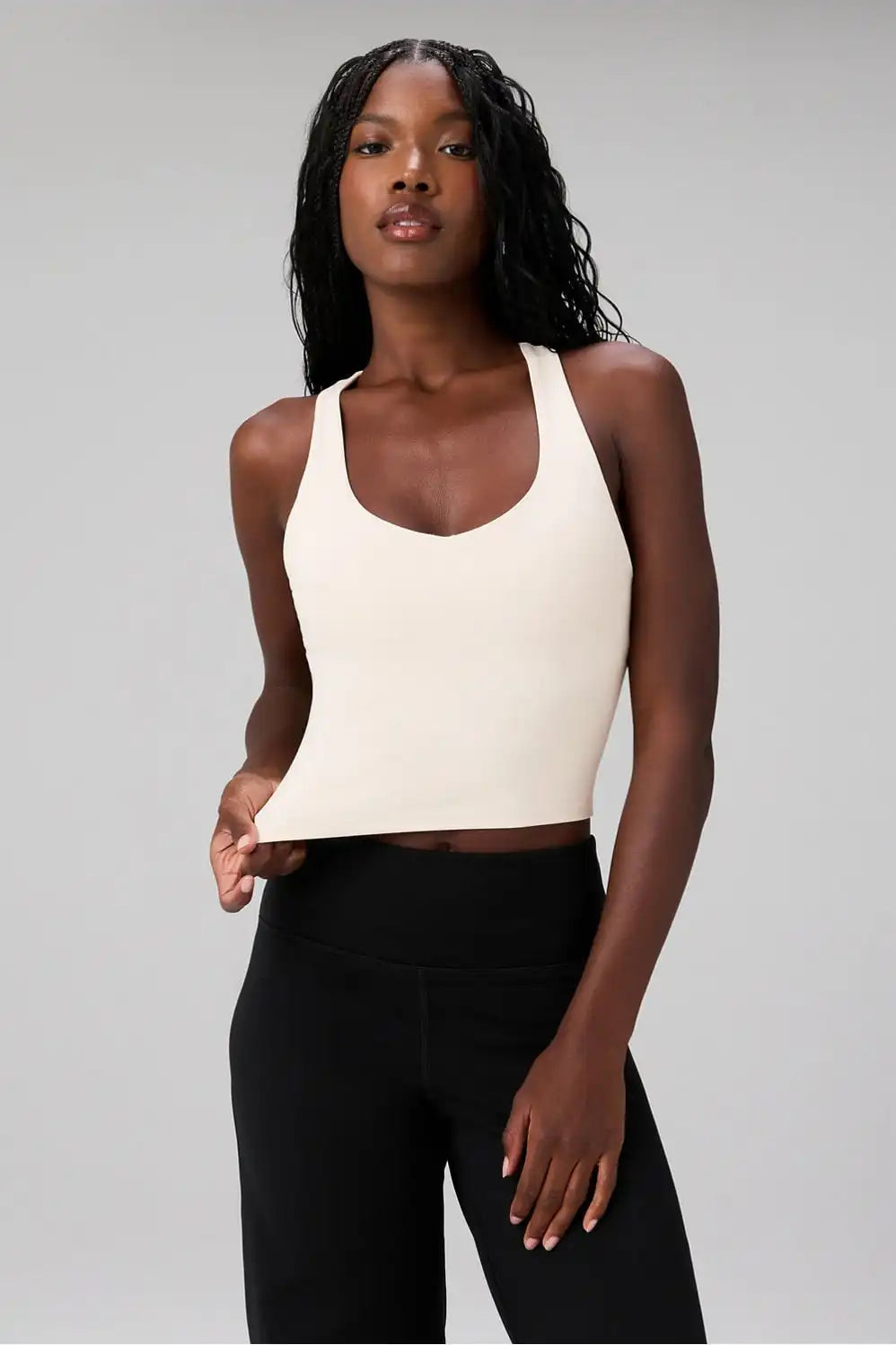 Anywhere Cropped Built-In Bra Tank