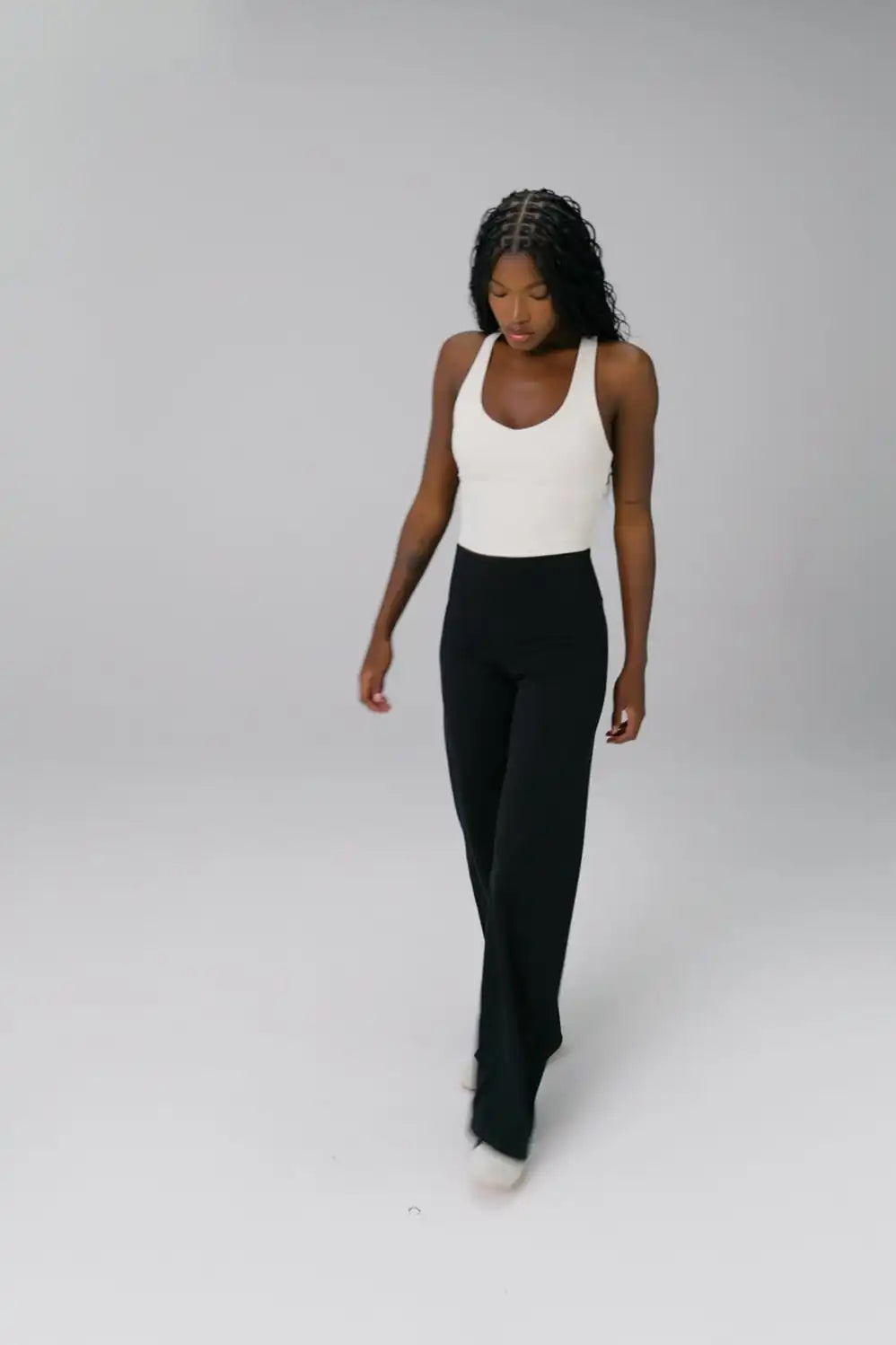 Anywhere Cropped Built-In Bra Tank