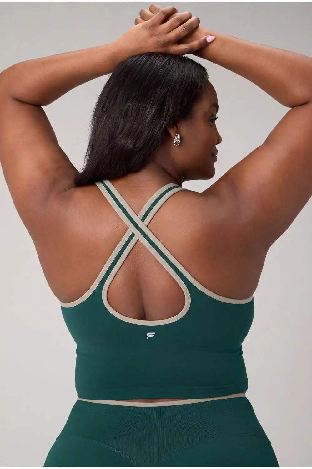 Seamless Cropped Built-In Bra Tank
