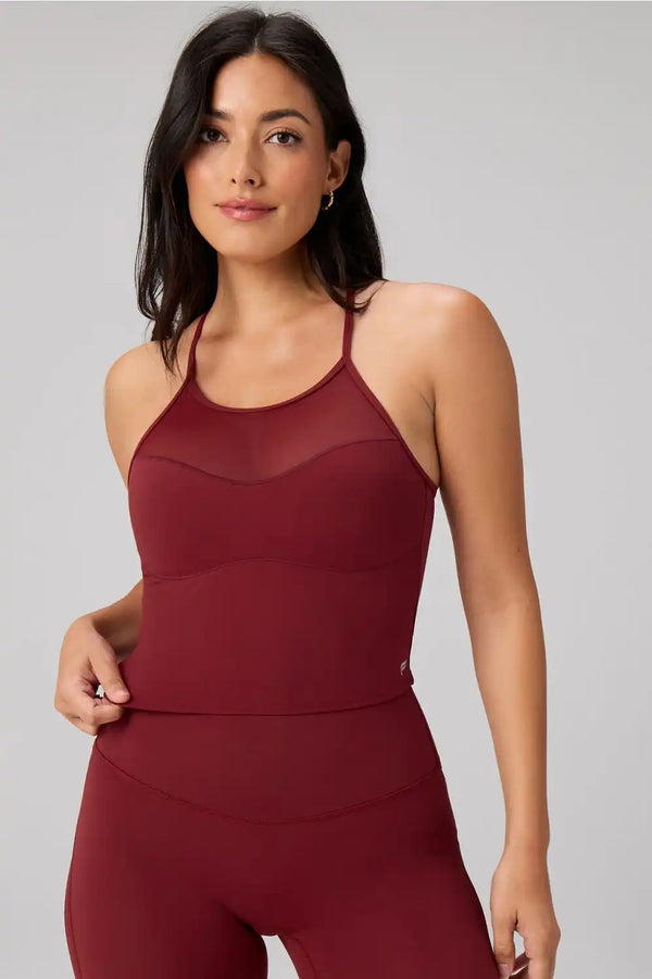 PureLuxe Mesh Built-In Bra Tank
