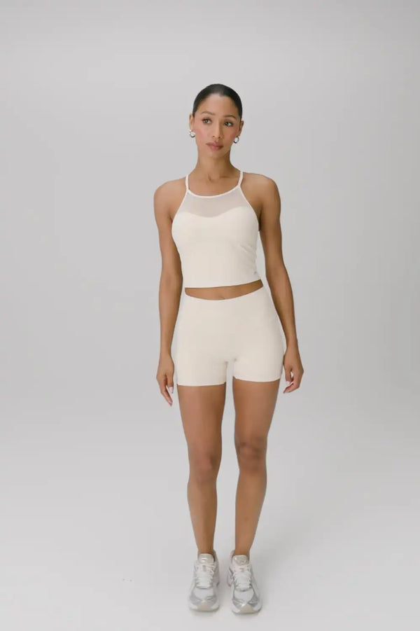 PureLuxe Mesh Built-In Bra Tank