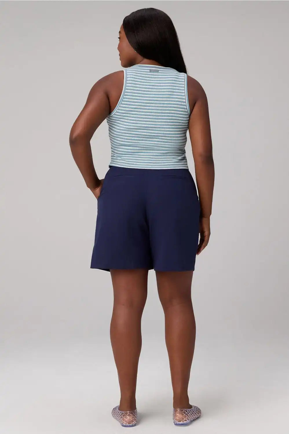 Modal Rib V-Neck Button Tank