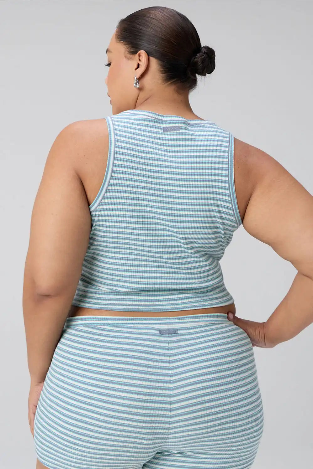 Modal Rib V-Neck Button Tank