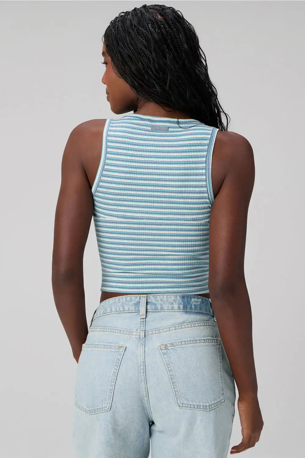 Modal Rib V-Neck Button Tank