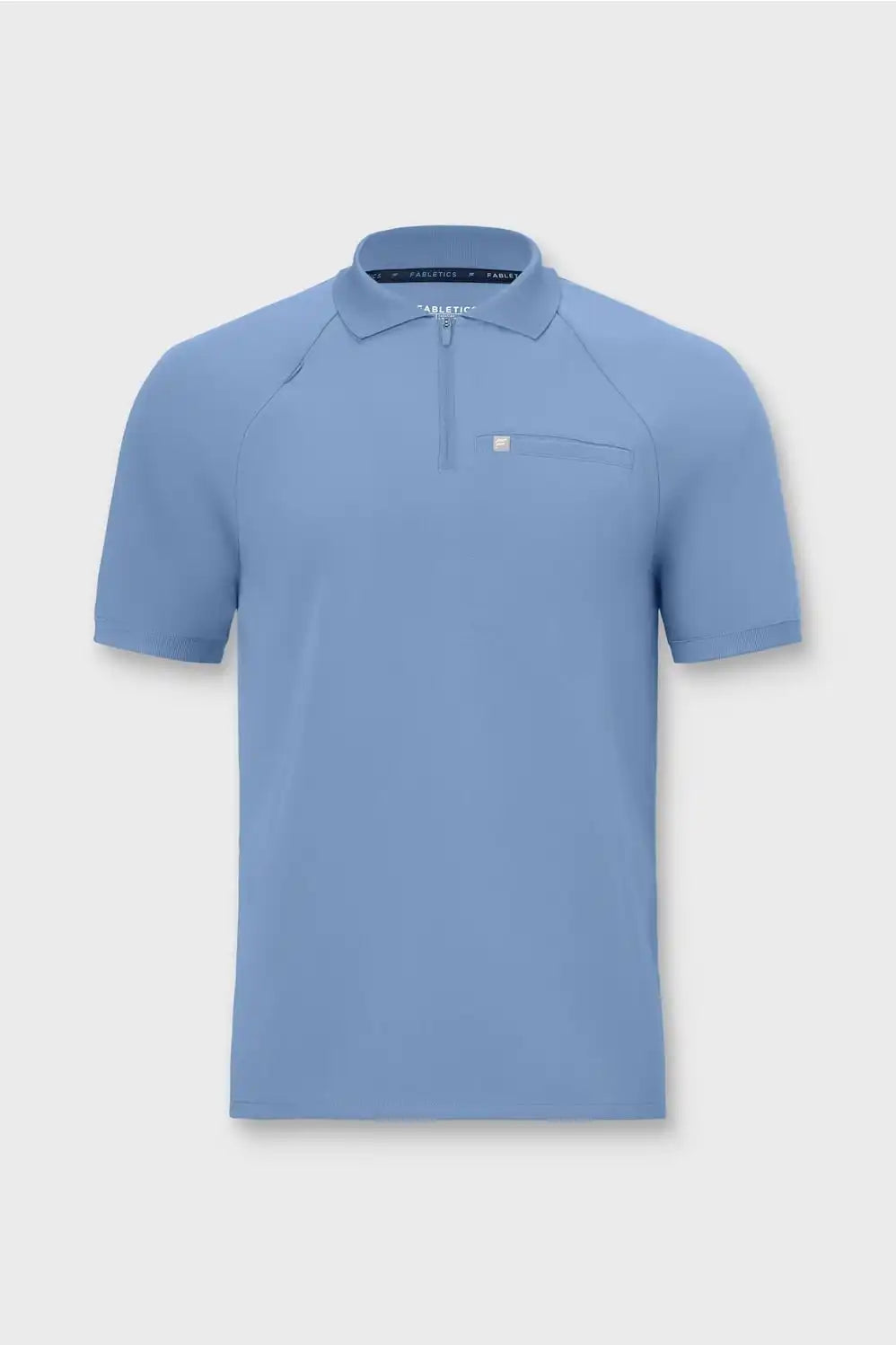All-Day Scrub Zip Polo
