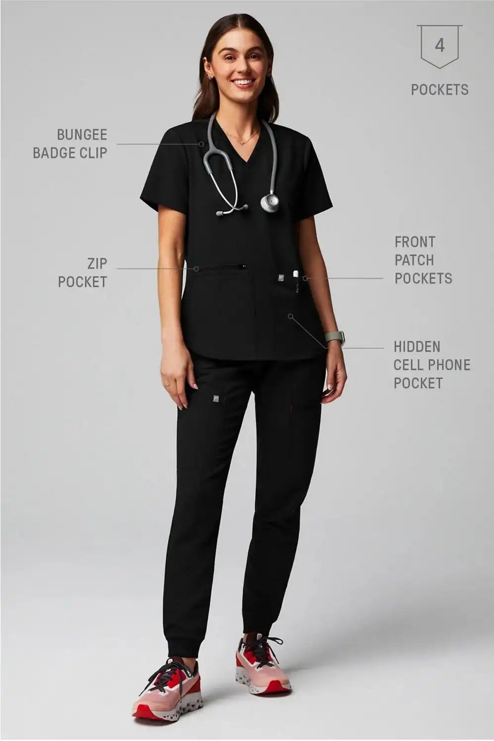 Mode Scrub Top