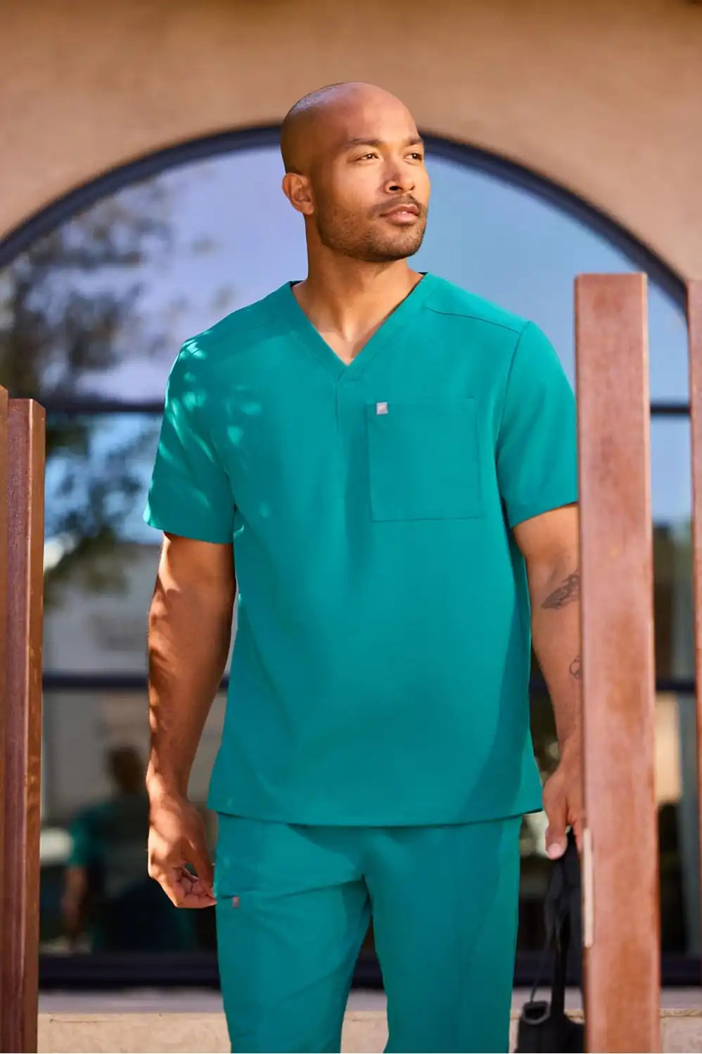 Helix 1-Pocket Scrub Top Secondary image