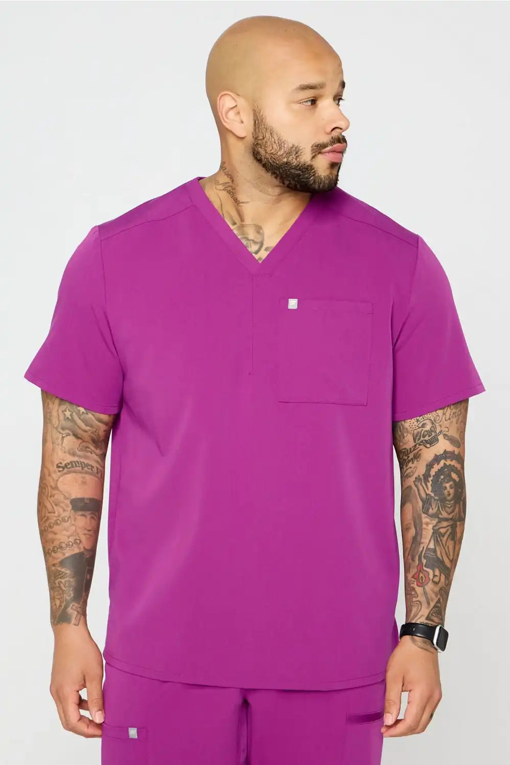 Helix 1-Pocket Scrub Top