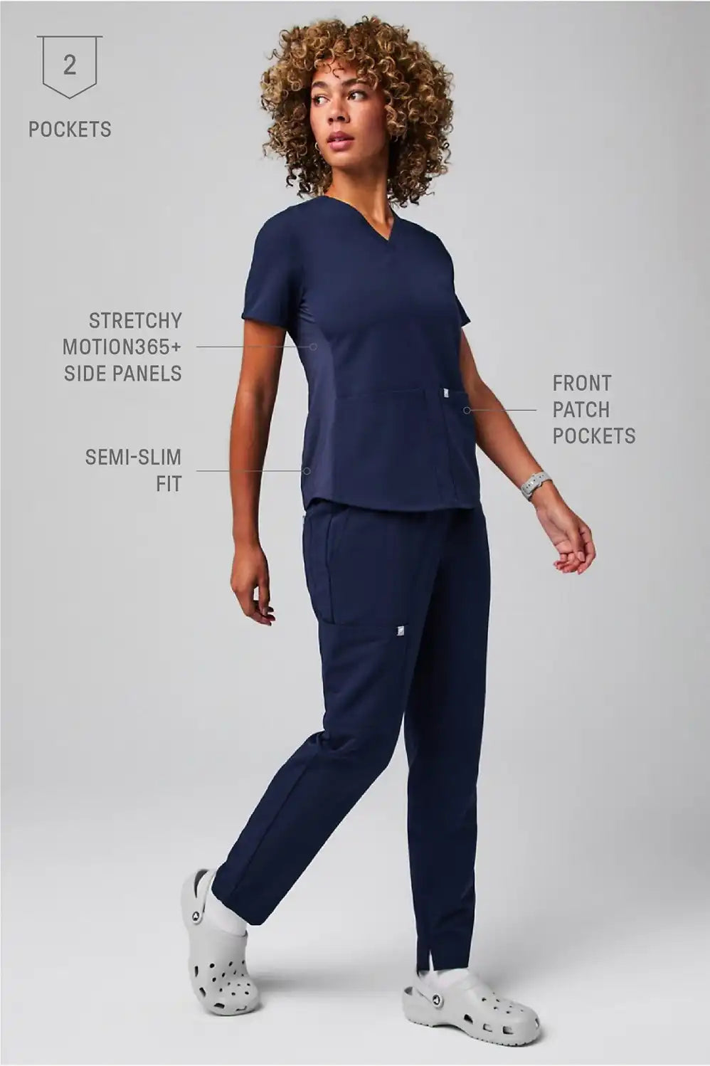 Method Flex 2-Pocket Scrub Top