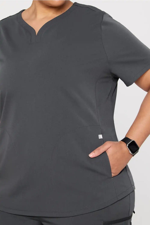 Petal 3-Pocket Scrub Top