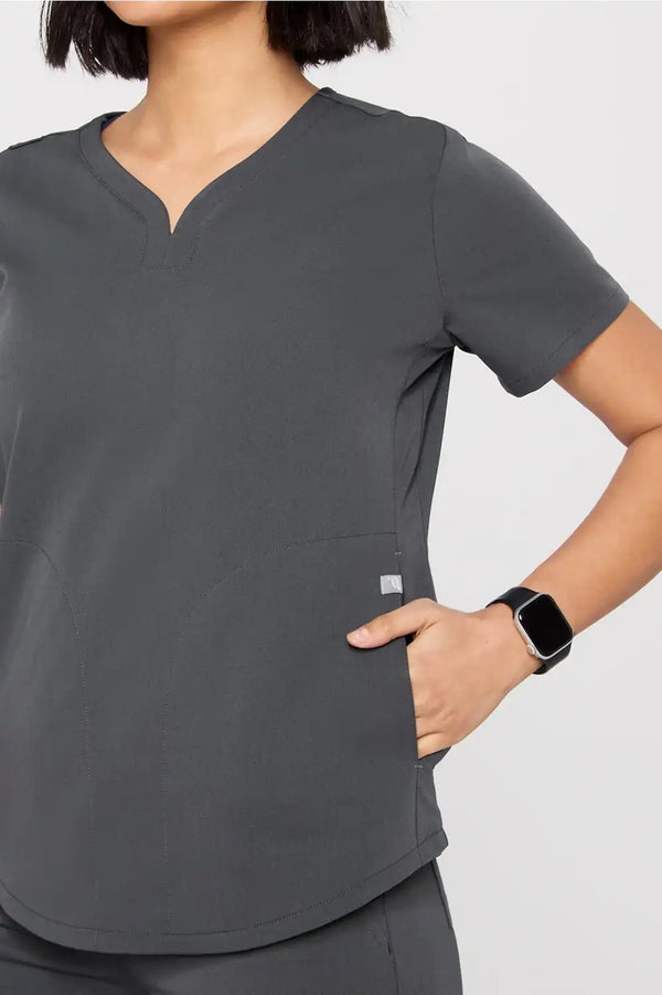 Petal 3-Pocket Scrub Top