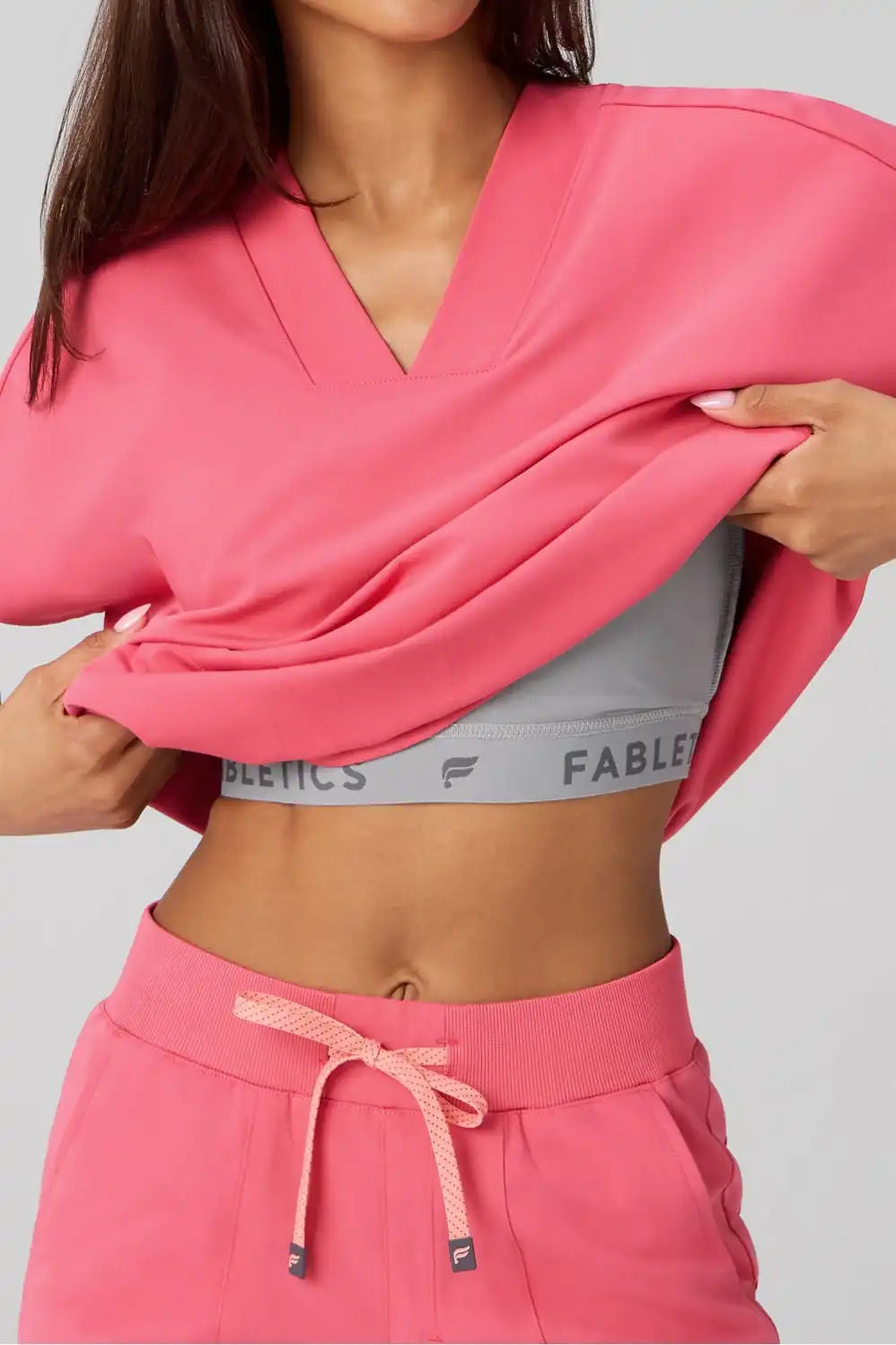 360° Built-In Bra Scrub Top Main image