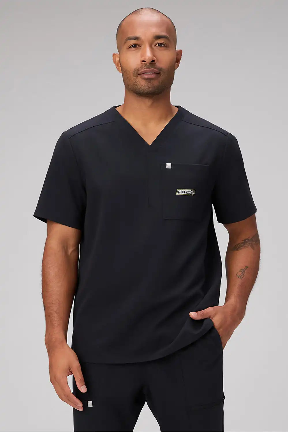 Lindenwood University Helix 1-Pocket Scrub Top Main image