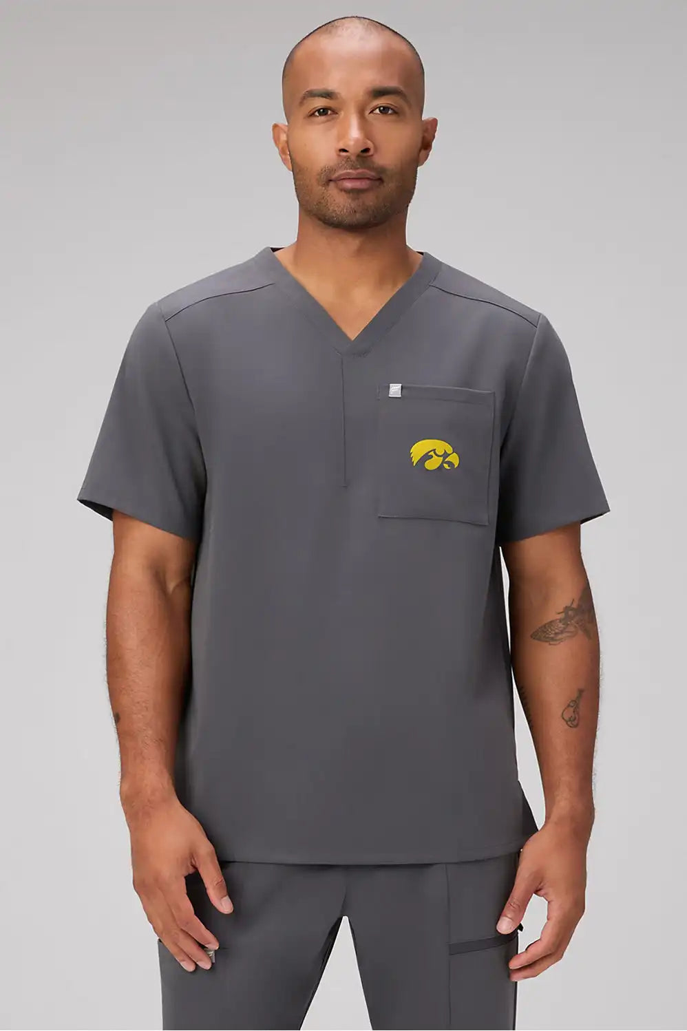 University Of Iowa Helix 1-Pocket Scrub Top