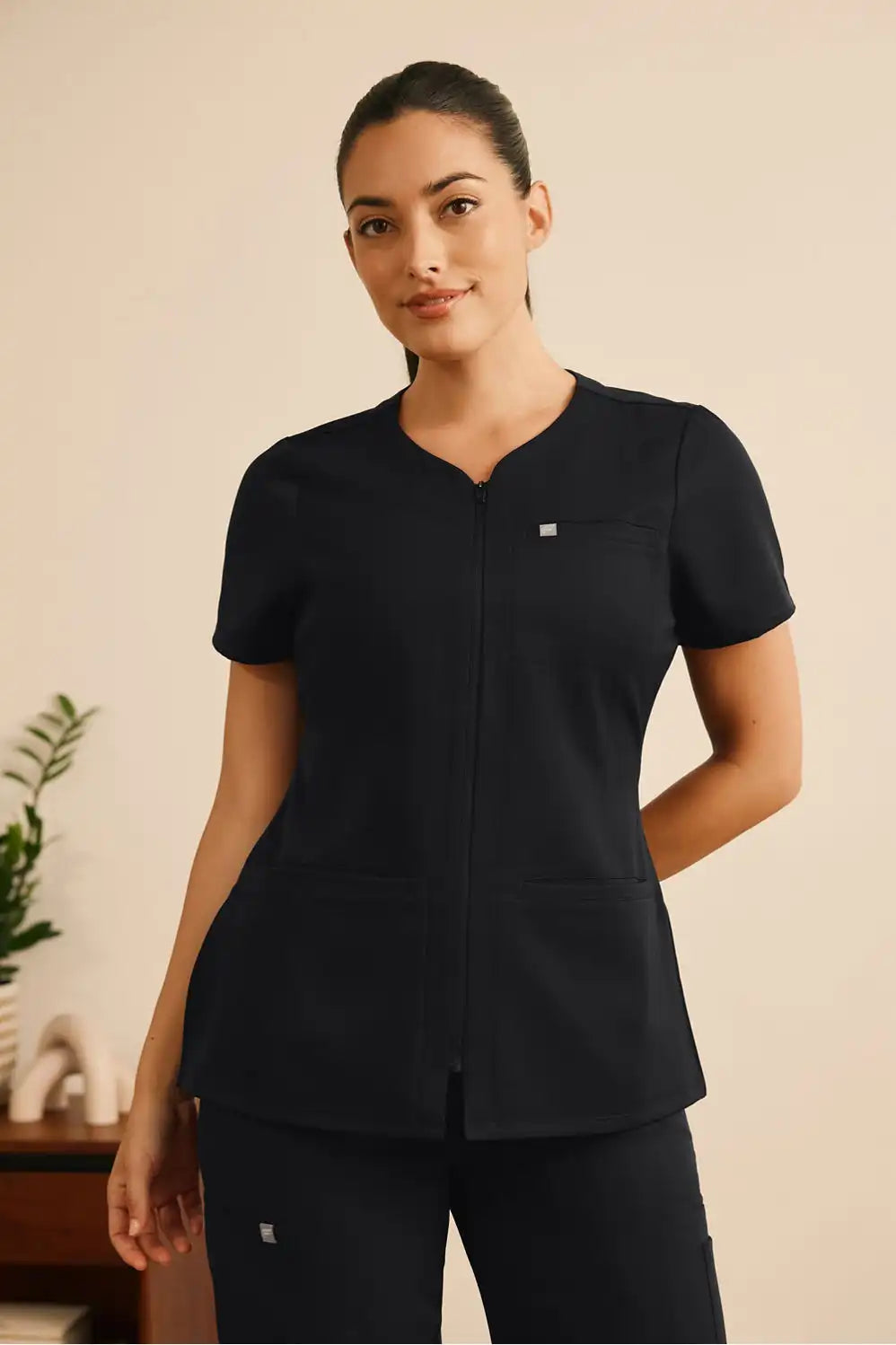 Rise Zip Scrub Tunic Secondary image