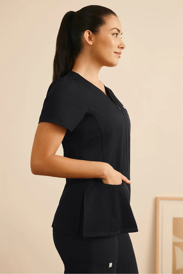 Rise Zip Scrub Tunic