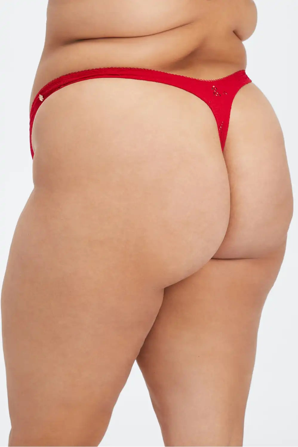 Seamless Lace High-Waisted Thong